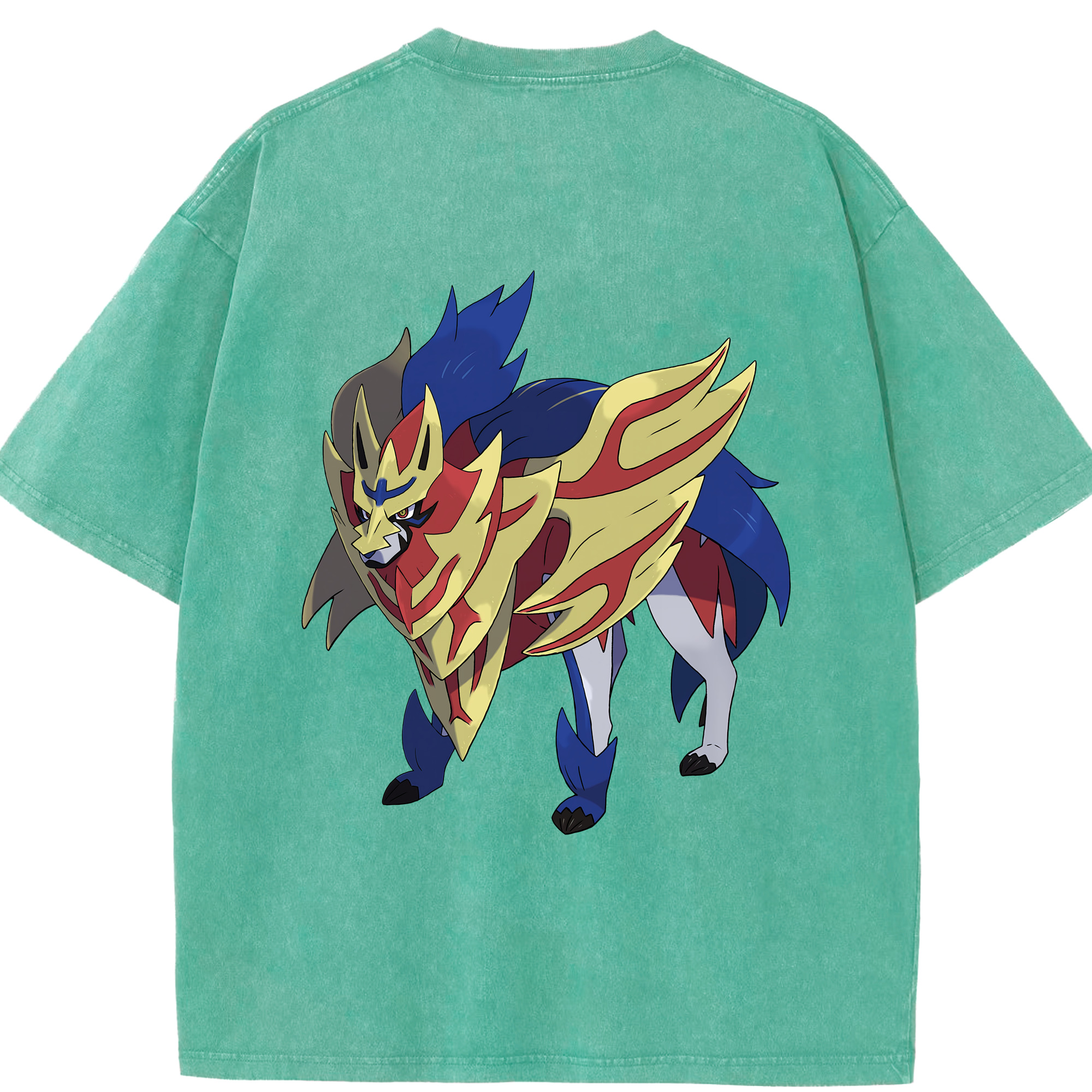 （画像用） ポケットモンスター Pokémon 綿100% ヴィンテージ風 半袖Tシャツ（背面プリント）